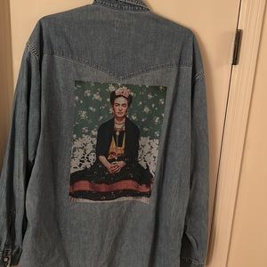 Designed large denim